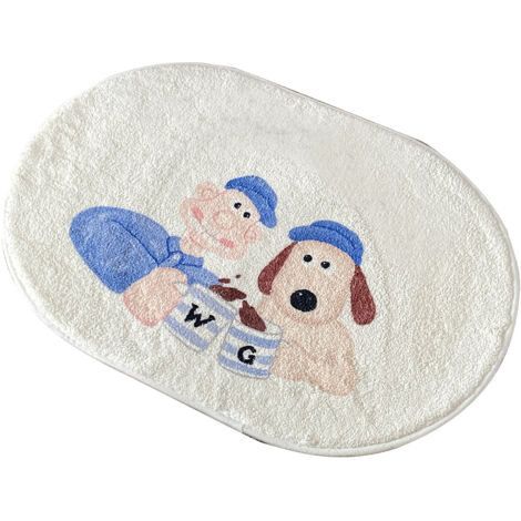 Tapis de bain absorbant antidérapant motif amusant, moelleux pour salle de bain 60x90 cm (1/5)