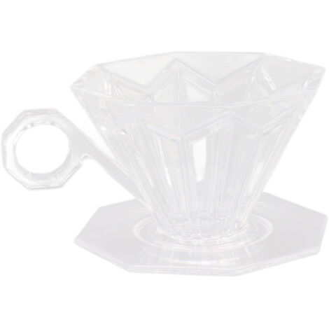 Filtre à Café Manuelle en Résine Transparente avec Poignée Ergonomique pour Méthode Pour Over à Domicile (1/5)