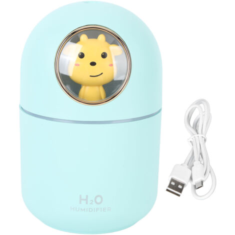 Diffuseur d'Aromathérapie USB 300ml avec Arrêt Automatique - Décoration Bureau et Chambre en Forme de Vache Bleue (1/5)