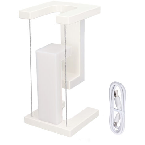 Lampe de bureau à lévitation magnétique, 3 niveaux de luminosité, commande tactile, éclairage LED blanc pour chambre, bureau, décoration intérieure, cadeau design. (1/5)