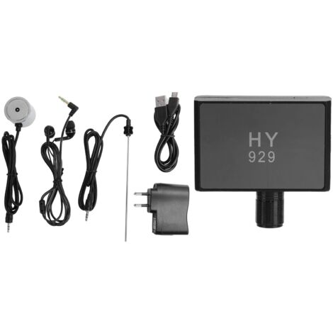 Détecteur de Fuite d'Eau Professionnel avec Double Sonde, Haute Sensibilité, Rechargeable, Prise EU 110‑240V