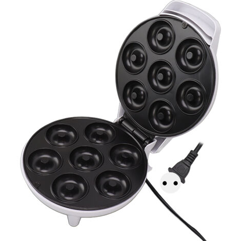 Machine à Donuts Mini 1200W Antiadhésive, Machine à Beignets Électrique Efficace et Sûre avec Prise UE 220V