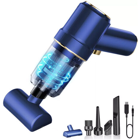 Aspirateur de Voiture Portable, Haute Puissance d'Aspiration, Rechargeable et Imperméable, Mini Aspirateur à Main pour Intérieur Auto et Maison (1/5)
