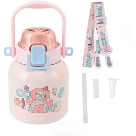 Gourde Isotherme Enfants 680ml Acier Inoxydable pour Randonnée et École
