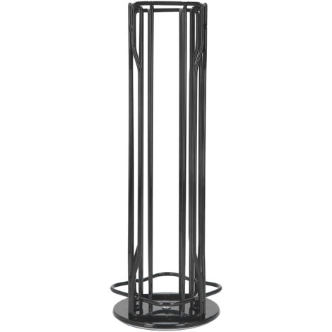 Support à capsules de café 360° rotatif antidérapant base épaisse en fer forgé pour Vertuoline 20 capsules noir (1/5)