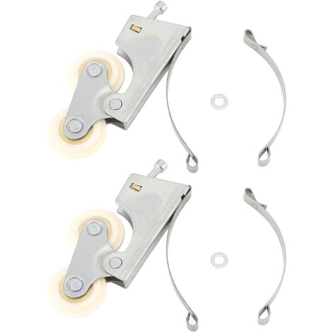 2PCS Roulements Coulissants Porte Armoire Acier Inoxydable Roues Rouleau Noyau Cuivre Étanche Meuble Salle de Bain Convexe (1/5)