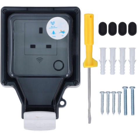 Prise Intelligente Extérieure IP66 Étanche avec Contrôle Vocal, Minuterie et Connexion Wifi, Modèle 86 pour Usage Extérieur, 110‑250V (1/5)