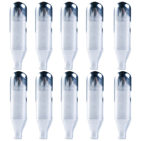10 Cartouches de CO2 pour Soda Siphon, Accessoires Machine à Eau Pétillante, Recharge Gazéification