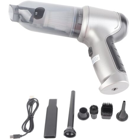 Aspirateur de voiture portable, haute puissance, rechargeable USB, mini et léger pour usage domestique et automobile. (1/5)