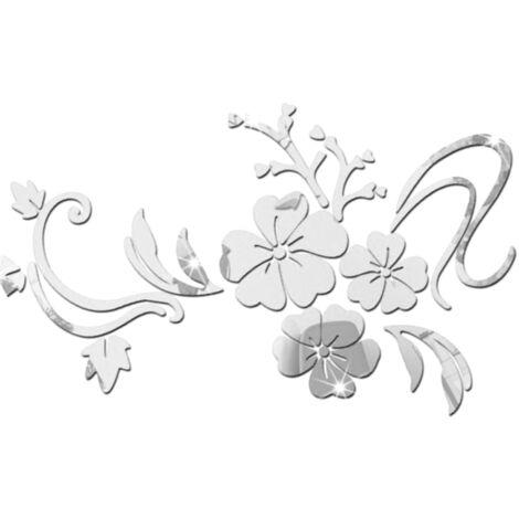 Autocollant Miroir Acrylique 3D Amovible pour Salon Chambre Salle de Bain (1/5)