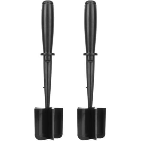Hachoir à Viande Résistant à la Chaleur avec Manche Ergonomique - 2 Pièces Noir pour Bœuf, Poulet et Pommes de Terre (1/5)