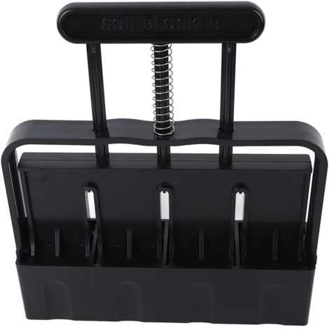 Bloc de Terre avec Poignée Ergonomique ABS - Outil 4 Cellules pour Semis et Germination (1/5)