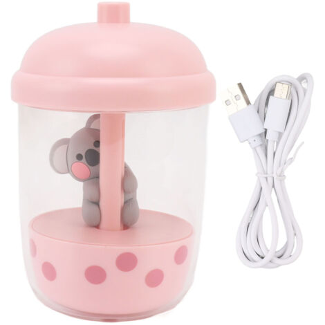Humidificateur Portable USB Design Koala - Brumisateur d'Air Silencieux pour Bureau Rose (1/5)