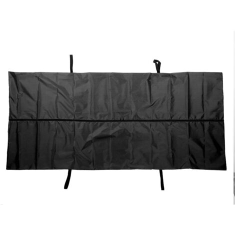 Sac mortuaire noir urgence Oxford 210D imperméable pour transport funéraire hôpital 210x75cm (1/5)