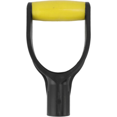 Manche de Pelle Renforcé en Silicone 32mm Diamètre Intérieur, Poignée D Confortable pour Outils de Jardinage, Remplacement de Manche Pelle Neige, Noir et Jaune (1/5)