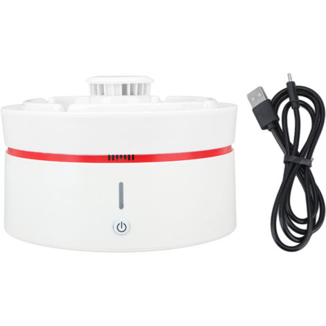 Cendrier Purificateur d'Air Portable, Élimine Odeurs et PM2.5, Rechargeable USB 4000mAh, Sans Fumée pour Bureau Maison Voiture, Blanc (1/5)