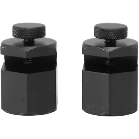 2PCS Boutons de Jauge d'Escalier en Alliage d'Aluminium Outil de Traçage pour Équerre de Charpente Chevron Noir (1/5)