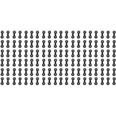 100 pièces attaches plastique pour filet anti-oiseaux, serre et jardin, clips ronds de fixation pour ombrage agricole extérieur noir (1/5)