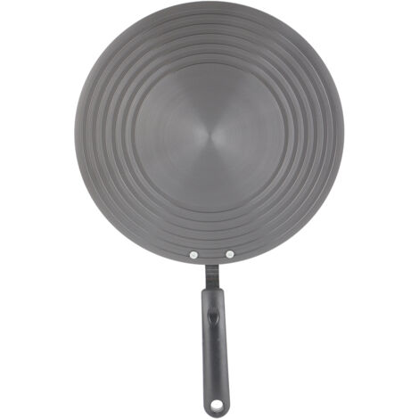 Plaque de diffusion thermique en alliage d'aluminium 6mm pour cuisson et décongélation, 28cm avec poignée (1/5)