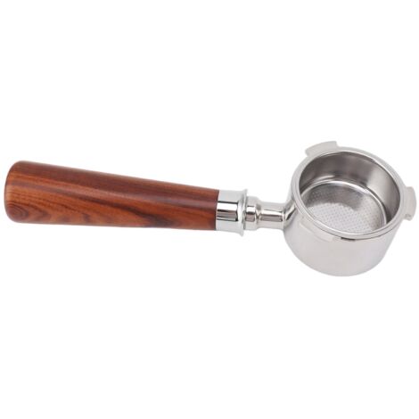 Portafilter Nu 51mm à 3 Oreilles avec Panier Filtre et Poignée en Bois pour Machine à Café EC0680 Type 1 (1/5)