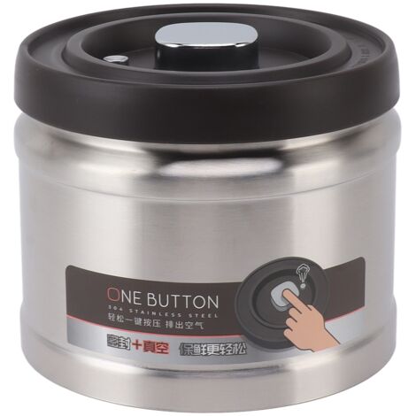 Boîte de Conservation Alimentaire 304 Acier Inoxydable 750ML Étanche pour Café, Thé et Noix (1/5)