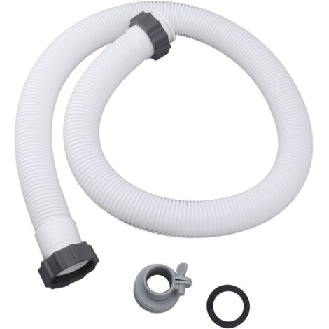 Tuyau de remplacement pour pompe de piscine, diamètre 1,5 po, longueur 59 po, avec adaptateur inclus (1/5)
