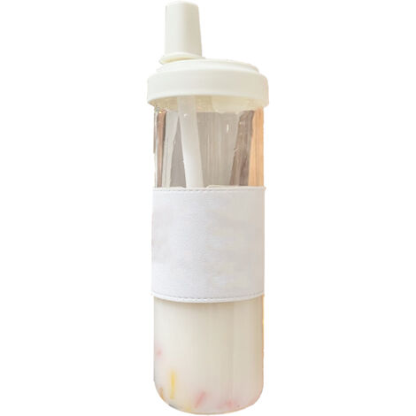 Gourde Isotherme 850ml avec Paille, Couvercle Amovible et Manchon N6 - Récupérateur de Chaleur Sûr et Sain, Tasse Réutilisable pour Voyage (1/5)