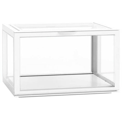 Boîte vitrine acrylique – Nosheir – 20x15x10 cm – transparente + socle noir – anti-poussière pour figurines et collections