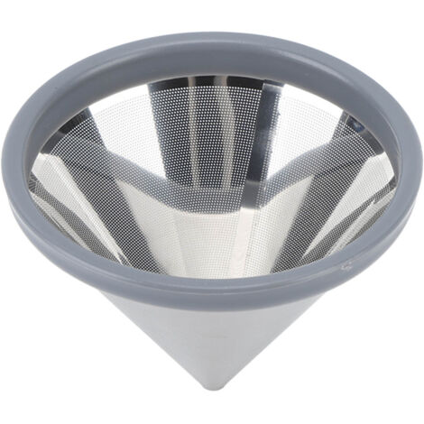Filtre à Café Réutilisable en Acier Inoxydable 304 - Dripper sans Papier pour Maison, Bureau et Voyage - 1 à 3 Tasses (1/5)