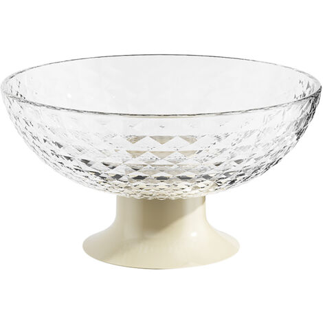 Corbeille à Fruits Transparente avec Support pour Cuisine et Salle à Manger, Plateau pour Légumes et Snacks (1/5)