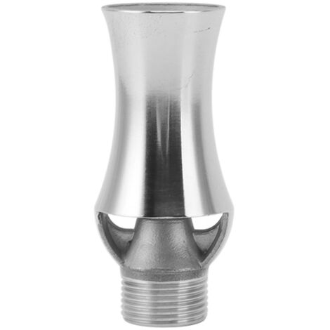 Tête de Fontaine en Acier Inoxydable Style Cèdre Cascade pour Tour de Glace, Filetage Interne 1/2 Pouce, Filetage Externe 3/4 Pouce (1/5)