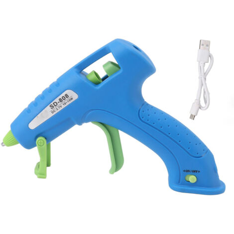 Pistolet à colle sans fil rechargeable USB 10-15W, chauffage rapide, mini pistolet à colle pour enfants (1/5)
