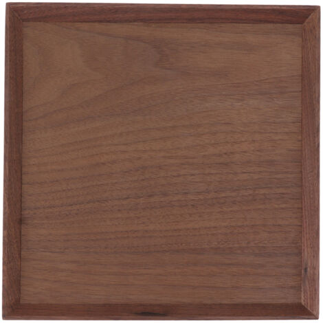 Plateau de service en bois rectangulaire pour fruits, thé et repas - 25 x 25 cm - Idéal cuisine et chambre