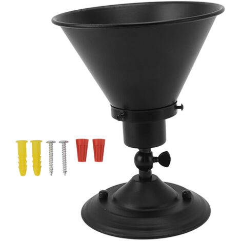 Support mural réglable noir 85‑265V 60W pour ampoules E27 E26, applique murale ajustable (1/5)