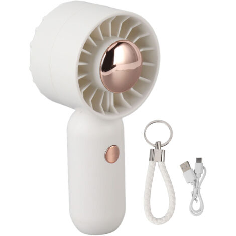 Ventilateur de Poche USB Rechargeable pour Étudiants - Portable et Léger - Blanc (1/5)