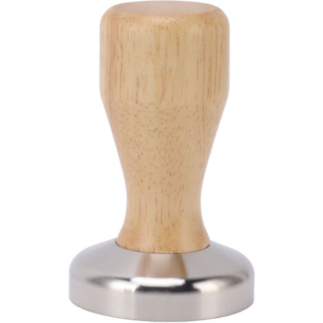 Presse-café 58mm en acier inoxydable 304 avec manche en bois pour barista maison et café en grains (1/5)