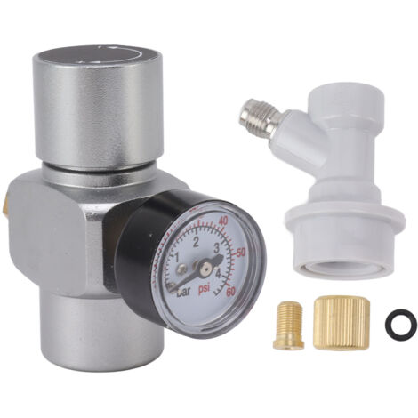Régulateur de Pression d'Eau 0-60PSI en Acier Inoxydable pour Brassage Maison et Jardin (1/5)