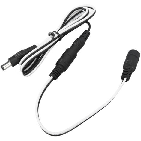 Câble d'extension DC pour panneaux solaires, LED et caméras - 1 mètre / 3.3 pieds (1/5)