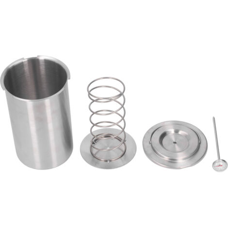 Presse à viande inox pour bacon maison moule cuisine sain thermomètre poêle marmite (1/5)
