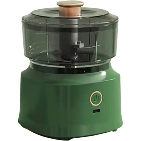 Hachoir à Viande Électrique Multifonction - Lames en Acier Inoxydable, Sécurité et Efficacité Maximale - Mixeur Alimentaire Vert Clair pour Cuisine