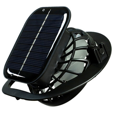 Ventilateur de poche rechargeable solaire et USB, batterie 1000mAh, pour casquette avec trous, ventilateur personnel rafraîchissant