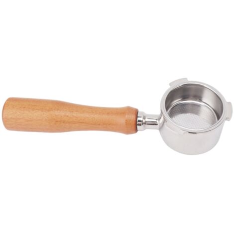 Portafilter Nu 3 Oreilles 51mm pour Machine à Café EC0680 Type 3, avec Panier Filtre et Manche en Bois, Style Bottomless (1/5)