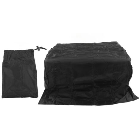 Housse de BBQ Imperméable en Tissu Oxford, Anti-Pluie, Anti-Poussière et Anti-UV avec Couvercle Intégré, Noir (1/5)