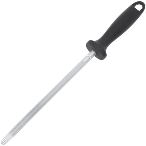 Aiguisoir Professionnel en Acier au Carbone pour Couteaux - Tige d'Aiguisage avec Manche en Plastique Confortable - Idéal pour Cuisiniers et Chefs (1/5)