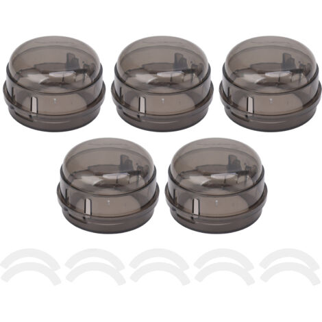 Protection pour Boutons de Cuisinière Anti-Enfants, Couvercle Transparent Noir Résistant à la Haute Température pour Gazinière (1/5)