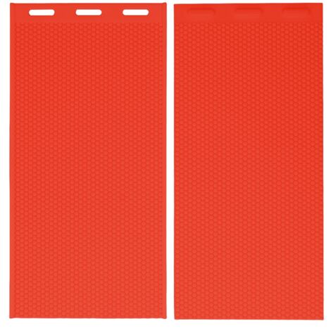 2 Pièces Moule à Cire d'Abeille 5.4mm en Silicone, Presse pour Rayons de Ruche, Matériel Apicole 44x28cm Rouge (1/5)