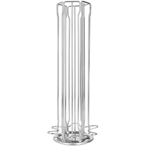 Tour de Rangement Rotative pour Capsules de Café - Support Organisateur à Étages Argenté (1/5)