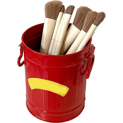 Porte-stylo métallique grande capacité mignon pratique bureau étude classe rouge taille unique (1/5)
