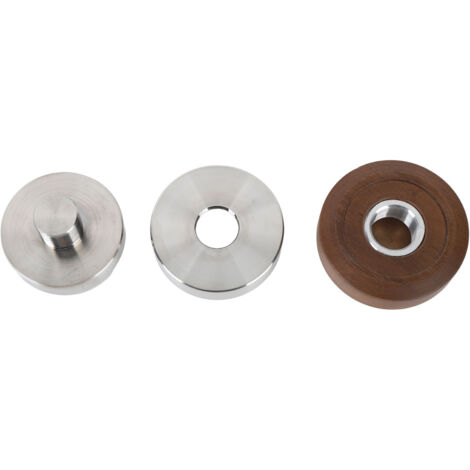 Distributeur de café 58mm avec poignée en noyer, niveleur et tassoir réglable pour une distribution uniforme du café moulu. (1/5)