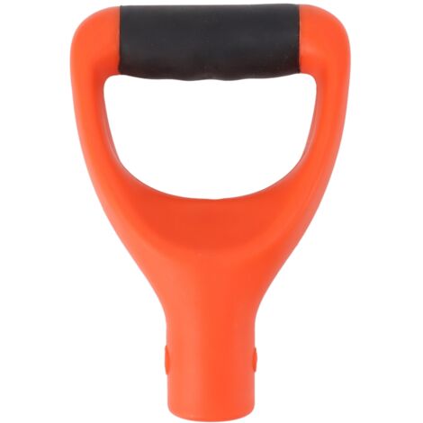 Manche de Pelle Ergonomique 3,2 cm Multifonction Poignée D Résistante pour Outils de Jardinage Orange (1/5)